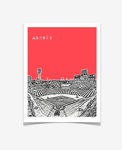 Los Angeles Angels of Anaheim Angels Stadium Poster