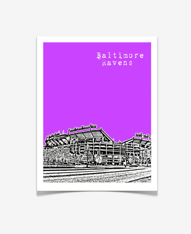 Baltimore Ravens M&T Bank Stadium Maryland Poster