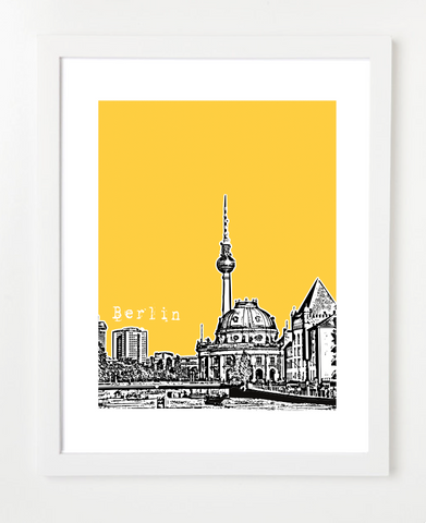 Berlin Germany Europe Posters and Skyline Art Prints | By BirdAve 