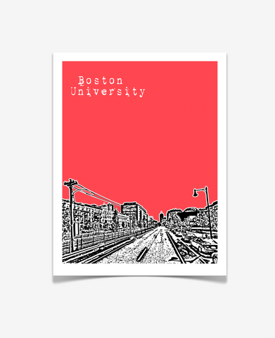 Boston University Massachusetts Poster - VERSION 2