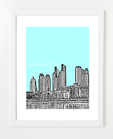 Buenos Aires Argentina Latin America Posters and Skyline Art Prints | By BirdAve 