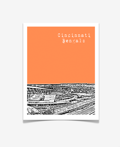 Cincinnati Bengals Paul Brown Stadium Ohio Poster