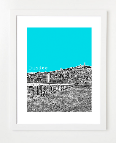 Dundee Scotland Europe Posters and Skyline Art Prints | By BirdAve 