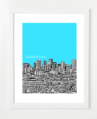 Edmonton Alberta Canada Posters and Skyline Art Prints | By BirdAve Posters