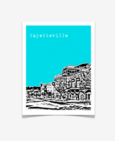 Fayetteville Arkansas Poster - Version 1