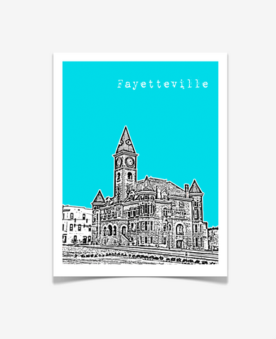 Fayetteville Arkansas Poster - Version 2