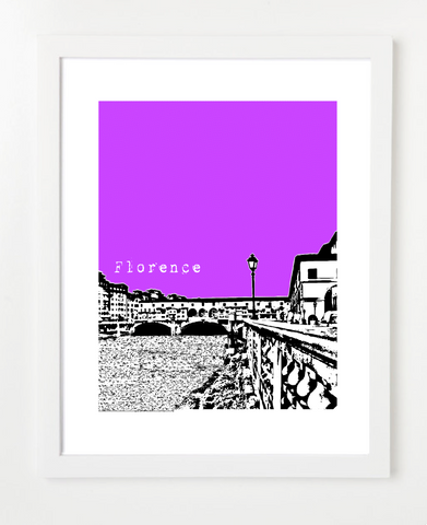 Florence Italy Europe Posters and Skyline Art Prints | By BirdAve 