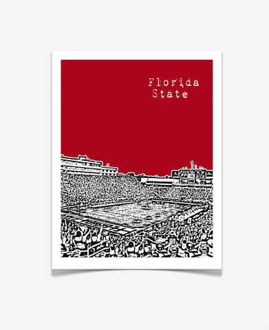 Florida State Seminoles Poster - Bobby Bowden Field - VERSION 1