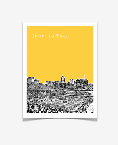 Georgia Tech Yellow Jackets Football Poster