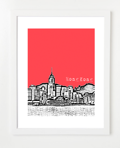 Hong Kong China Asia Posters and Skyline Art Prints | By BirdAve 