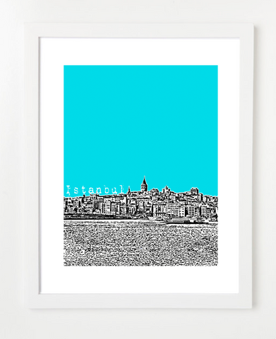 Istanbul Turkey Europe Posters and Skyline Art Prints | By BirdAve 