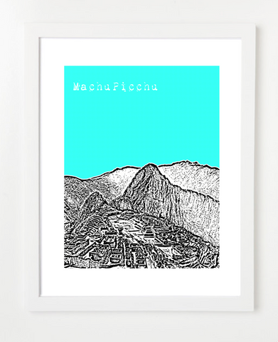 Machu Picchu Peru Latin America Posters and Skyline Art Prints | By BirdAve 