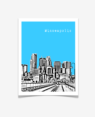 Minneapolis Minnesota Poster VERSION 2
