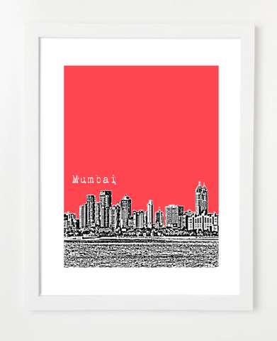 Mumbai India Asia Posters and Skyline Art Prints | By BirdAve 
