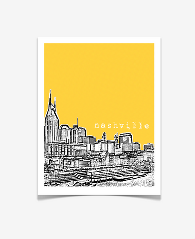 Nashville Tennessee Poster VERSION 1