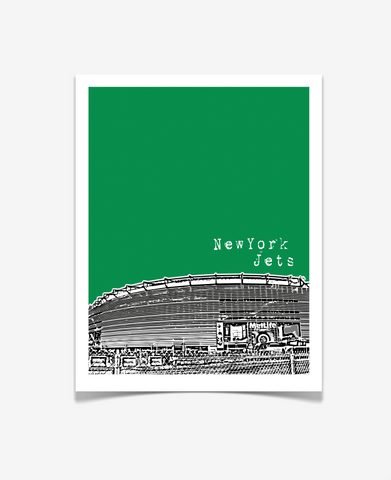 New York Jets MetLife Stadium Poster