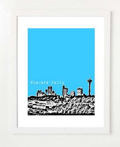 Niagra Falls Ontario Canada Posters and Skyline Art Prints | By BirdAve Posters