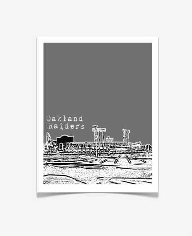 Oakland Raiders O.co Coliseum Poster