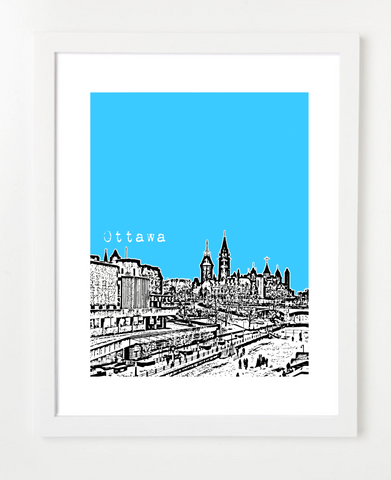 Ottawa Ontario Canada Posters and Skyline Art Prints | By BirdAve Posters