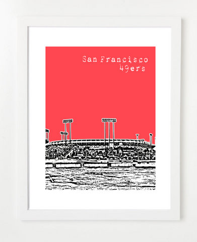 San Francisco 49ers California Posters and Skyline Art Prints | By BirdAve 