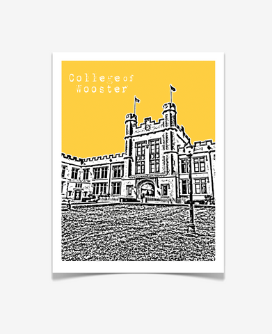 College of Wooster Ohio Poster