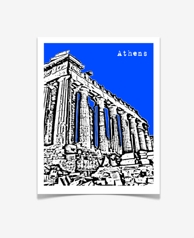 Athens Greece Europe Poster VERSION 1