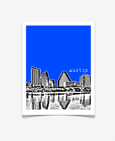 Austin Texas Poster VERSION 2
