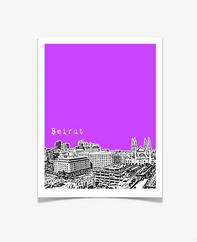 Beirut Lebanon Middle East Poster