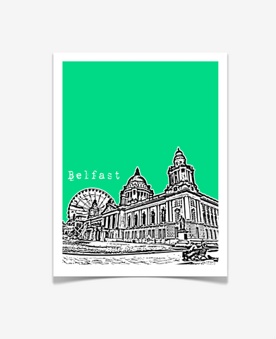 Belfast Ireland Europe Poster