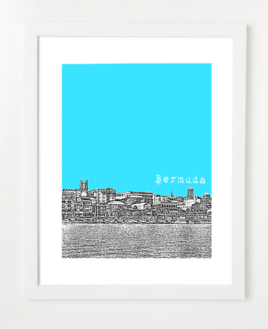 Hamilton Bermuda Latin America Posters and Skyline Art Prints | By BirdAve 