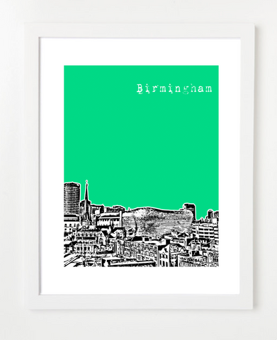 Birmingham England Europe Posters and Skyline Art Prints | By BirdAve 