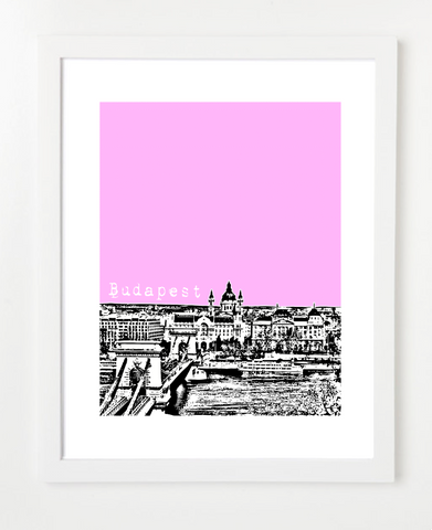 Budapest Hungary Europe Posters and Skyline Art Prints | By BirdAve 