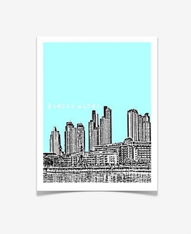 Buenos Aires Argentina Latin America Poster VERSION 1