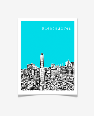 Buenos Aires Argentina Latin America Poster VERSION 2