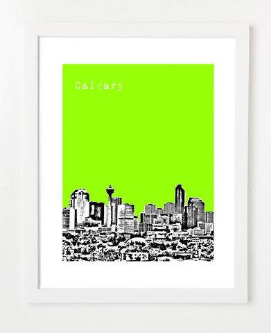 Calgary Alberta Canada Posters and Skyline Art Prints | By BirdAve Posters