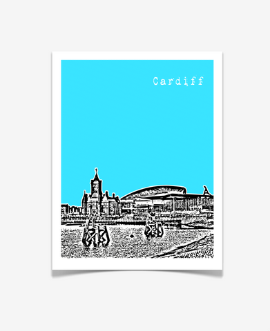 Cardiff Wales Europe Poster