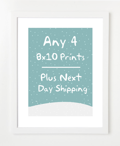 Set of Four Prints - Plus Next Day Shipping