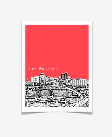 Des Moines Iowa Poster