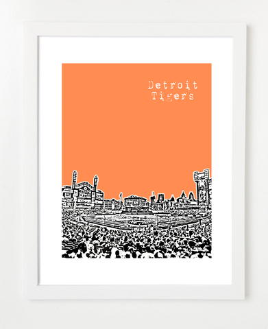 Detroit Tigers Comerica Park Michigan Poster
