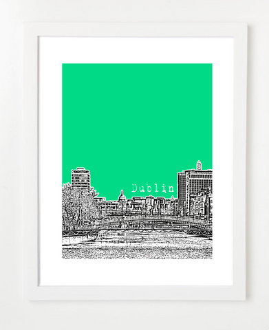Dublin Ireland Europe Posters and Skyline Art Prints | By BirdAve 