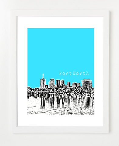 Tulsa Oklahoma Downtown Skyline Art Print and Poster | By BirdAve Posters