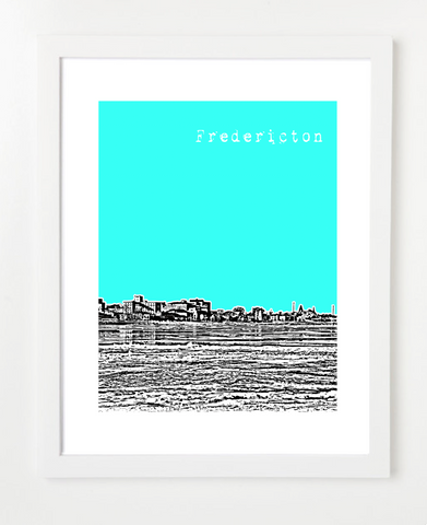 Fredericton New Brunswick Canada Posters and Skyline Art Prints | By BirdAve Posters