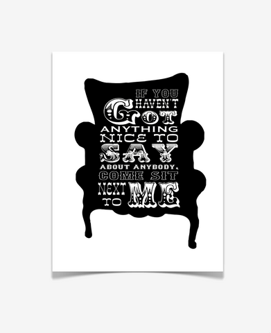 Gossip Poster - Quote Print