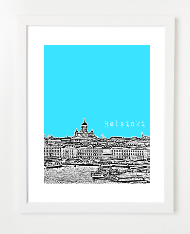 Helsinki Finland Europe Posters and Skyline Art Prints | By BirdAve 