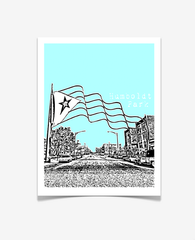 Chicago Illinois - Humboldt Park Poster