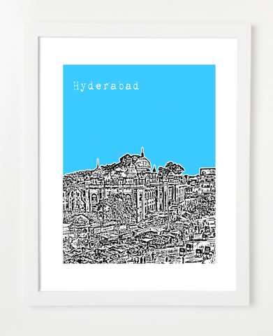 Hyderabad India Asia Posters and Skyline Art Prints | By BirdAve 