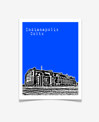 Indianapolis Colts Lucas Oil Stadium Indiana Poster