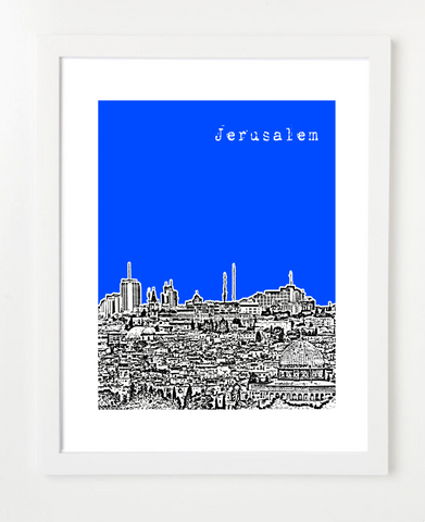 Jerusalem Israel Middle East Posters and Skyline Art Prints | By BirdAve 