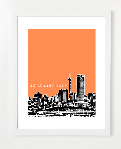 Johannesburg South Africa Posters and Skyline Art Prints | By BirdAve 