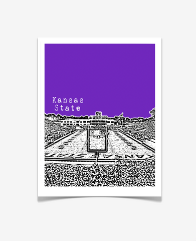 Kansas State University Wildcats Football Poster